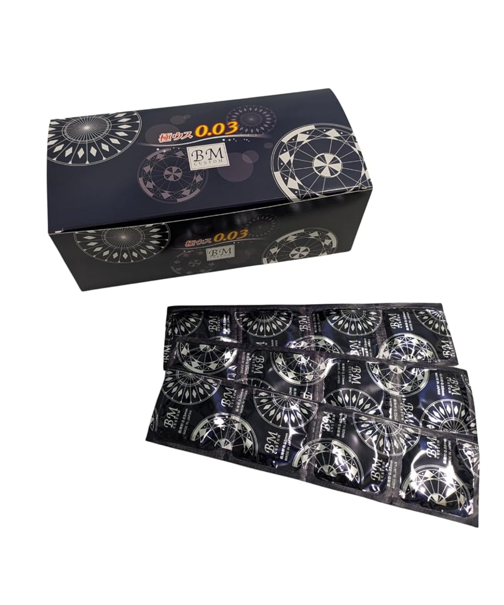 コンドーム業務用大量 「極うす0.03スキン」144個入 サイズ 直径33mm 長さ190mm【日本製】天然ラテックス制 ゴム臭カット 男性側・女性側両面潤滑ゼリー付き ピンホール検査済みJIS適合品