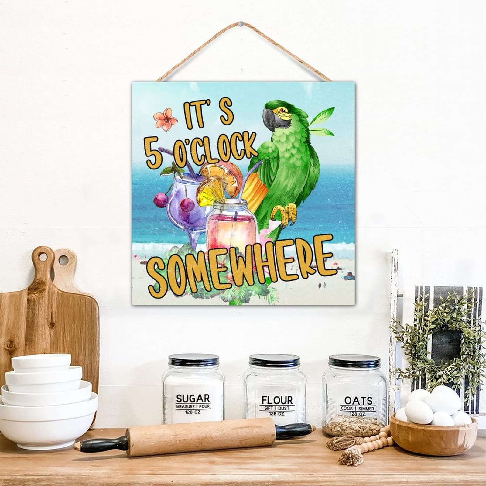 Cadeau pour salle à manger et panneau mural rustique en bois