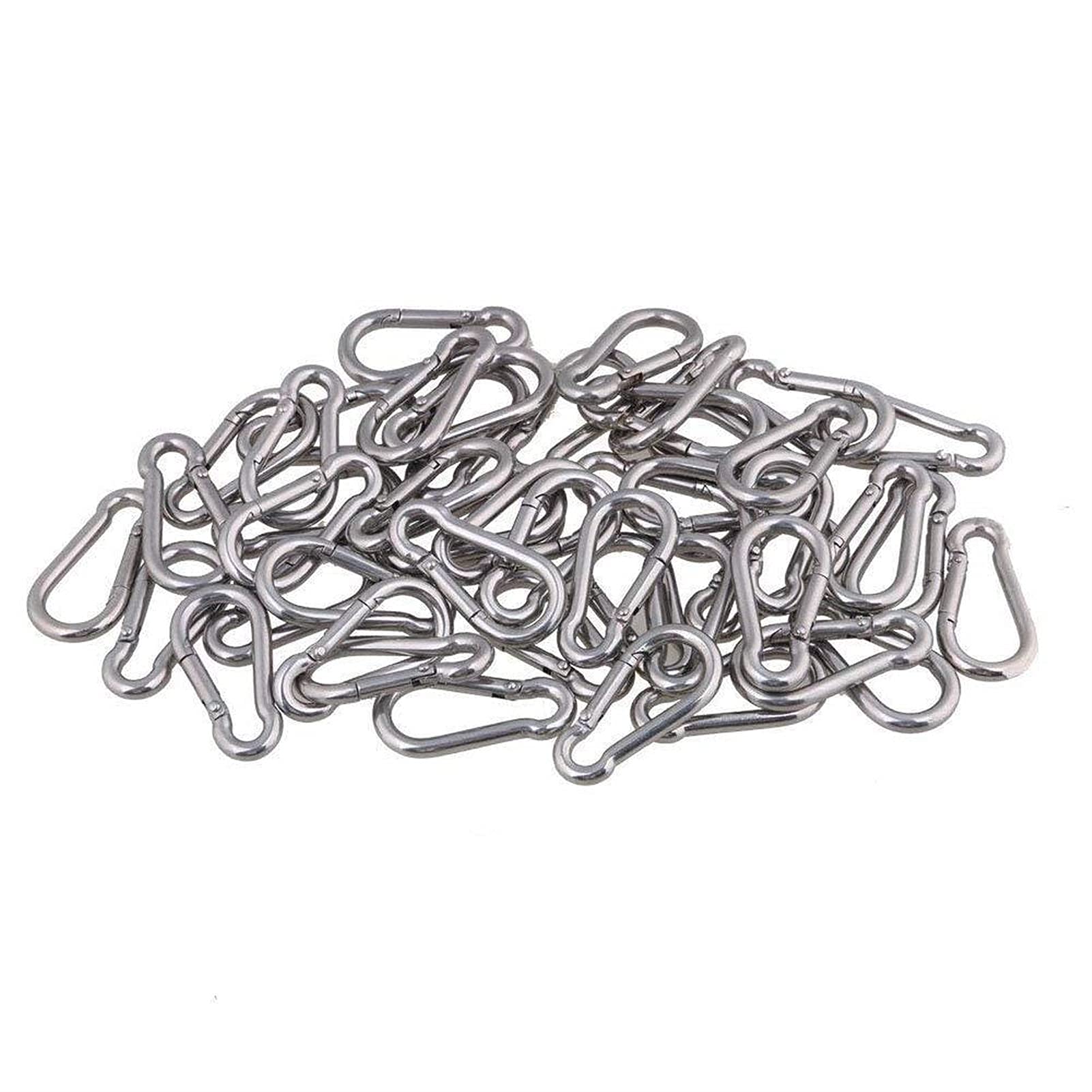 Moschettone Multifunzionale con moschettone, Portachiavi con Clip in Acciaio Inossidabile, Campeggio, Pesca, Escursionismo, Viaggi, Portachiavi, Strumenti Hardware