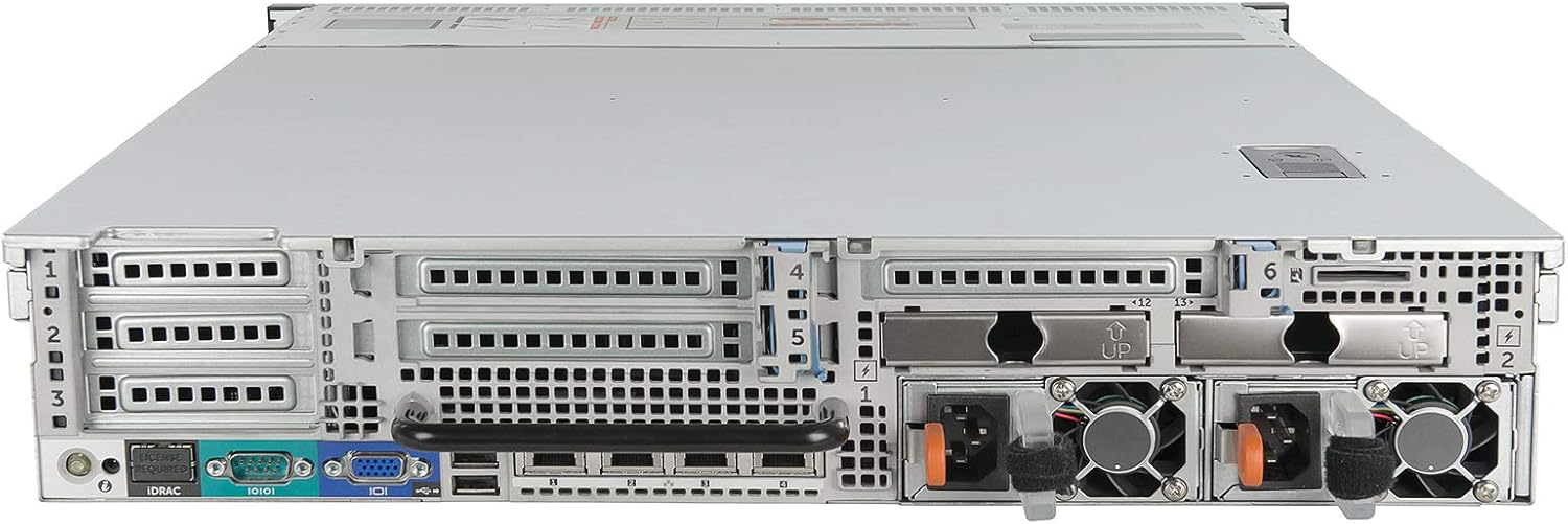 Dell PowerEdge R730xd 12-Bay LFF Server 2.40Ghz 28-Core 128GB RAM Caddies Rails (Renewed)