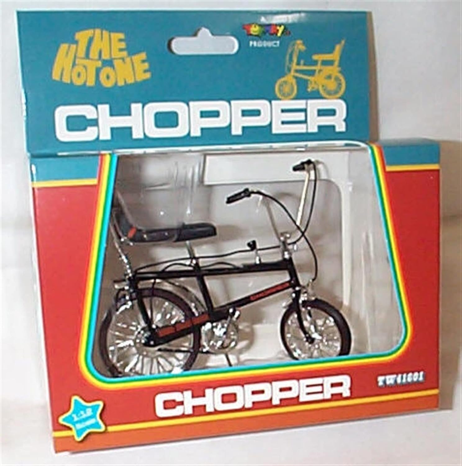 toyway Raleigh Chopper Mk1 Black Bicycle Bike 1:12 scale diecast model