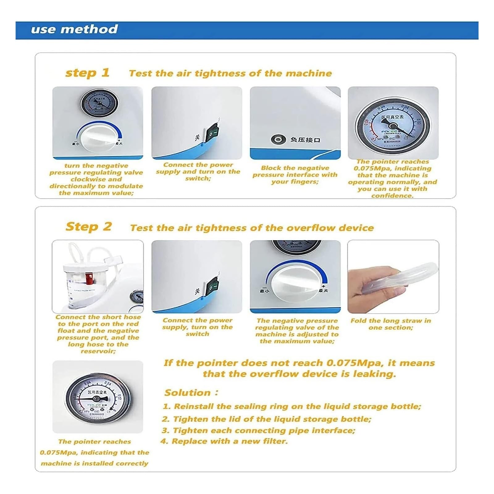 Aspiratore Secrezioni Elettrico Portatile - Aspiratore Nasale Silenzioso per Adulti e Bambini, Ideale per Catarro/Tosse/Asma, Tecnologia ABS, 1000ml Serbatoio