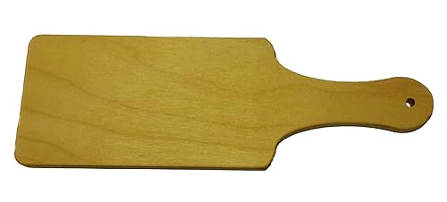 Unfinished Wooden Spanking Paddle, 12in, Baltic Birch Plywood, Made in