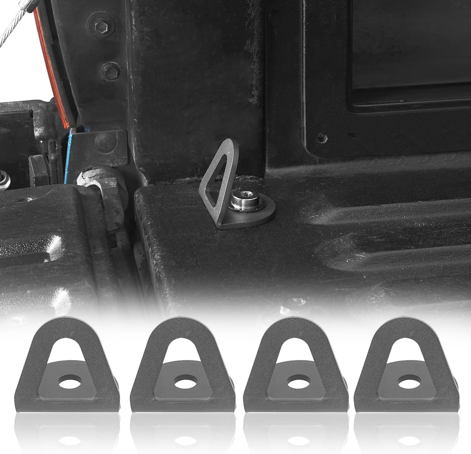 Hooke Road Tacoma Bed Tie Down Hooks Compatible with Toyota Tacoma 2nd 3rd Gen 05-23 Pickup Truck (Pack of 4)