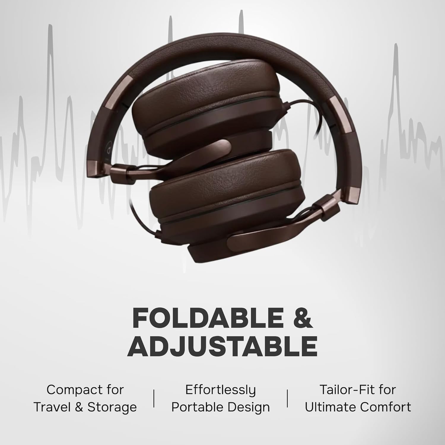 ARTIX Over Ear Headphones Wired with Microphone and Volume Control, Foldable Noise Isolating Headset with Deep Bass for School, Laptop, Computer, Chromebook, Tablet, Travel (3.5mm Jack) - Image 5