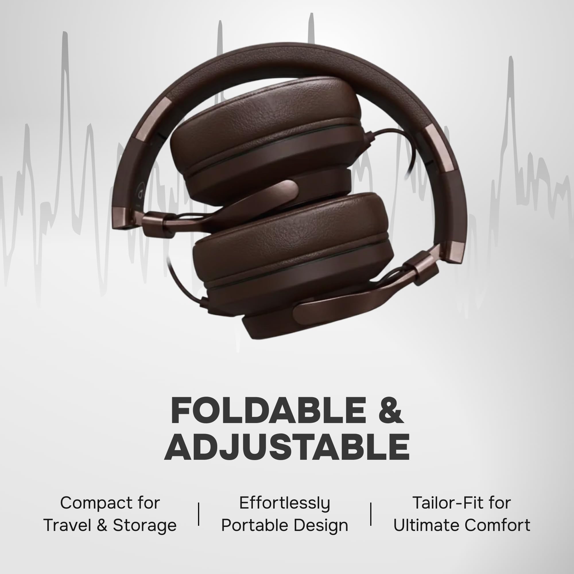 ARTIX CL750 Cuffie over-ear cablate con microfono e controllo del volume, audio con cancellazione del rumore al 100% cablata al computer, spina per laptop, cuffie da studio con cavo DJ