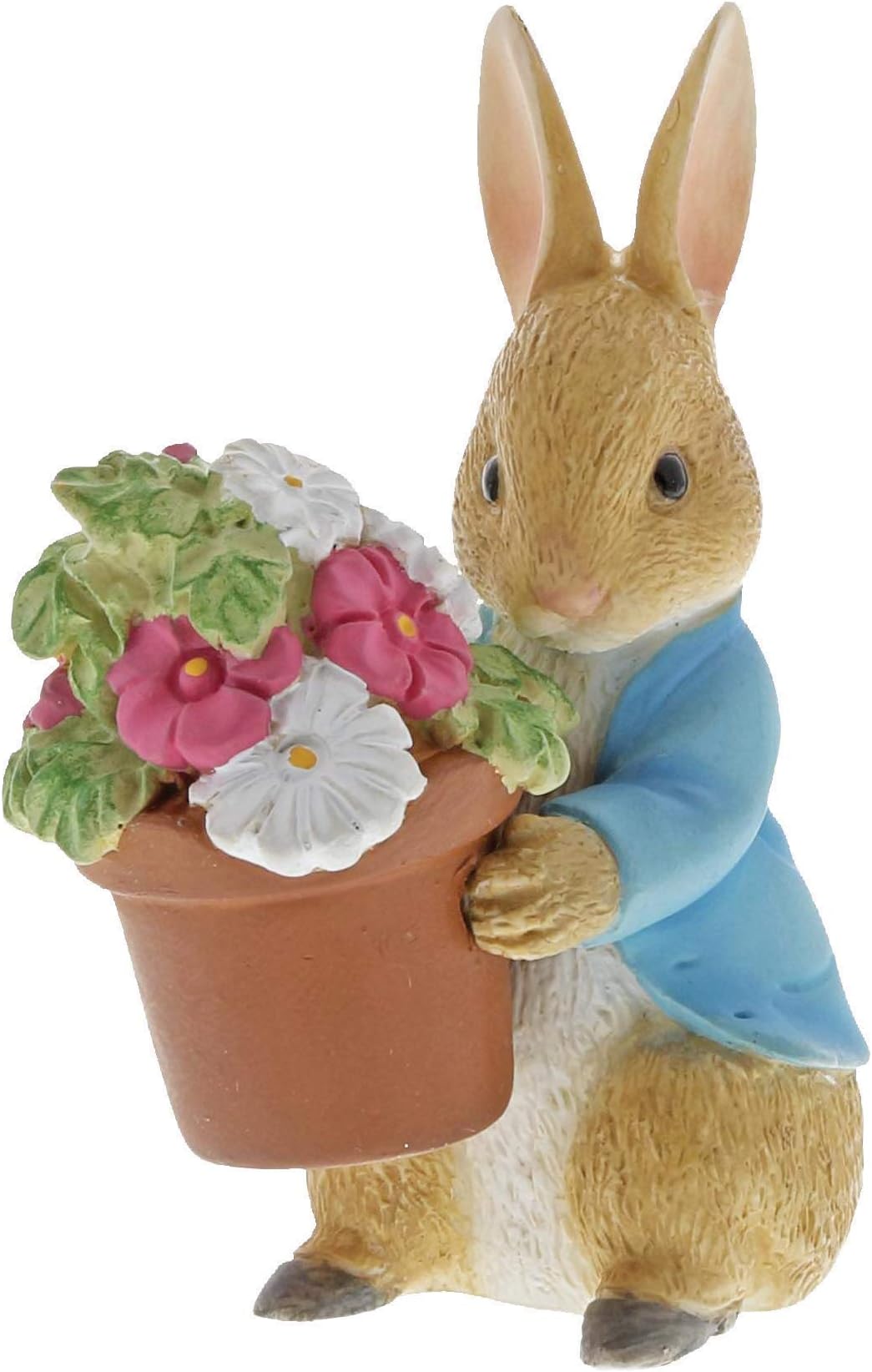 Beatrix Potter Peter Rabbit Brings Flowers Figurine