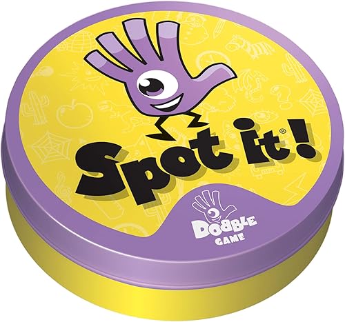 Miniatura 5 de Spot It! Mini juego de cartas clásico. Juego para niños. Edad a partir de 6 o más, 2 a 8 jugadores. Tiempo de juego promedio 15 minutos. Hecho por