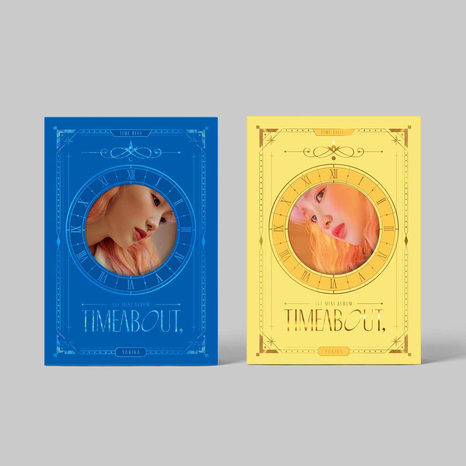 YUKIKA - Timeabout (1st Mini Album) Album (Time Blue+Time Light ver. SET)
