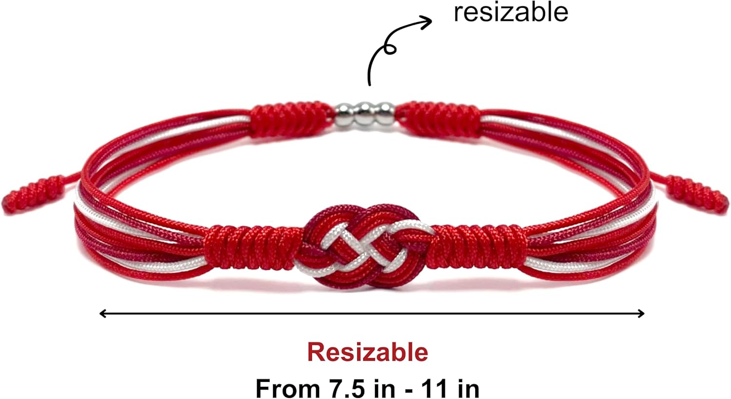 Infinity Multiple Color Bracelet, Camouflage Camo Army Military String, Inspirational Luck and Protection Kabbalah Adjustable for Men, Women, Friendship - Image 6