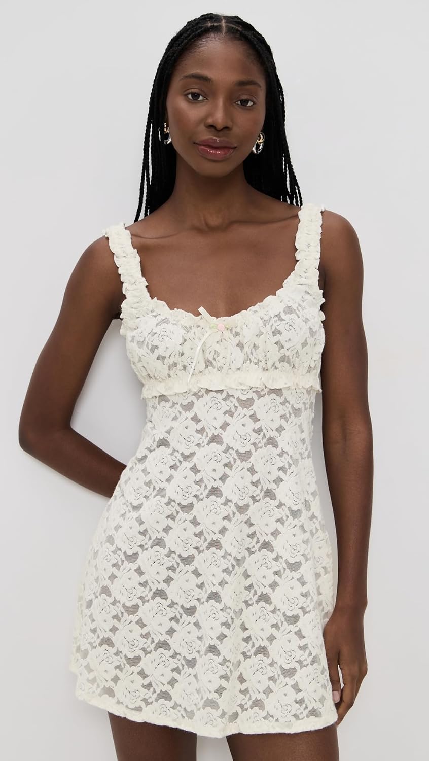 For Love & Lemons Women's Cloud Lace Slip Dress - Image 2