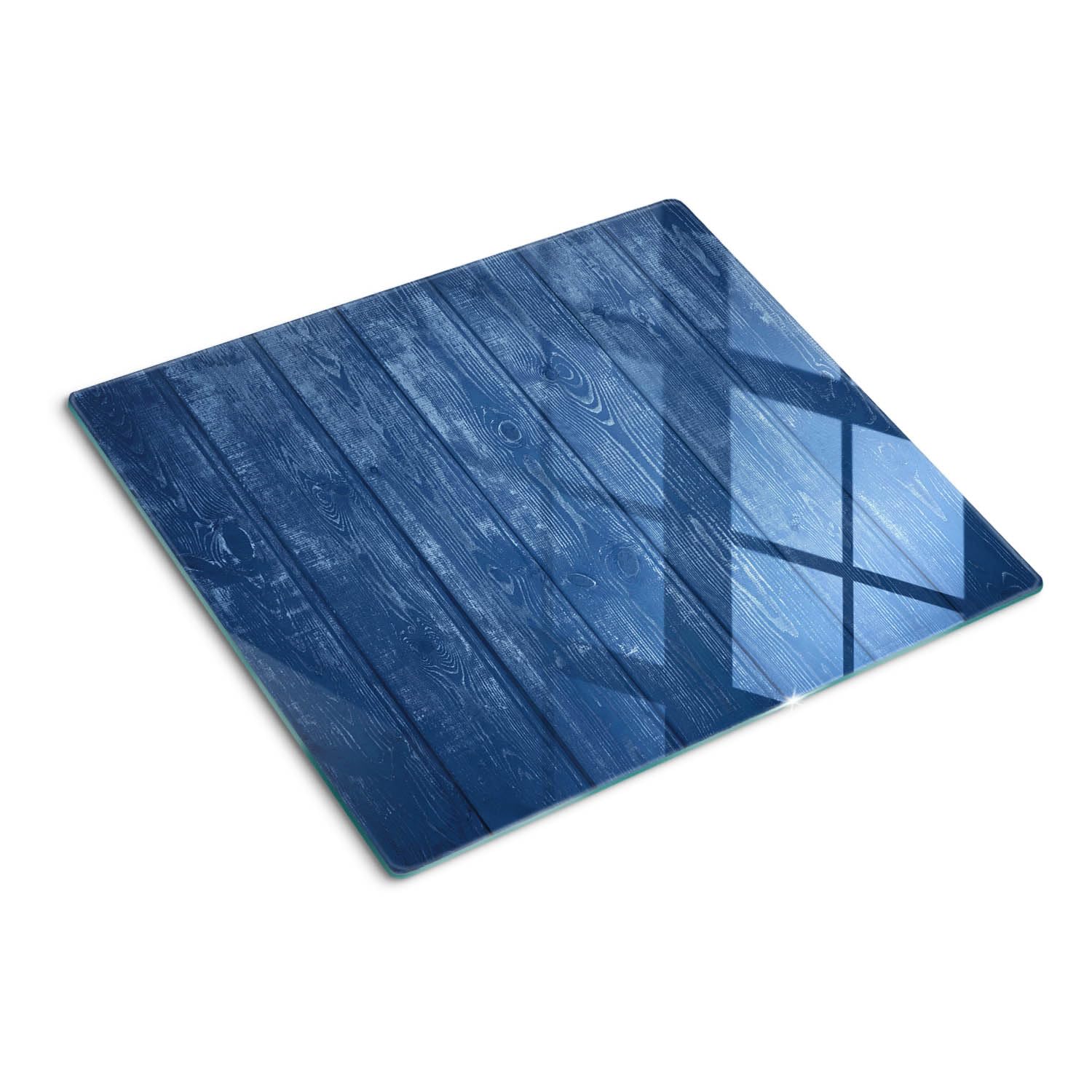Protège-plan de travail 60x52 rectangulaire moderne symétrique en verre