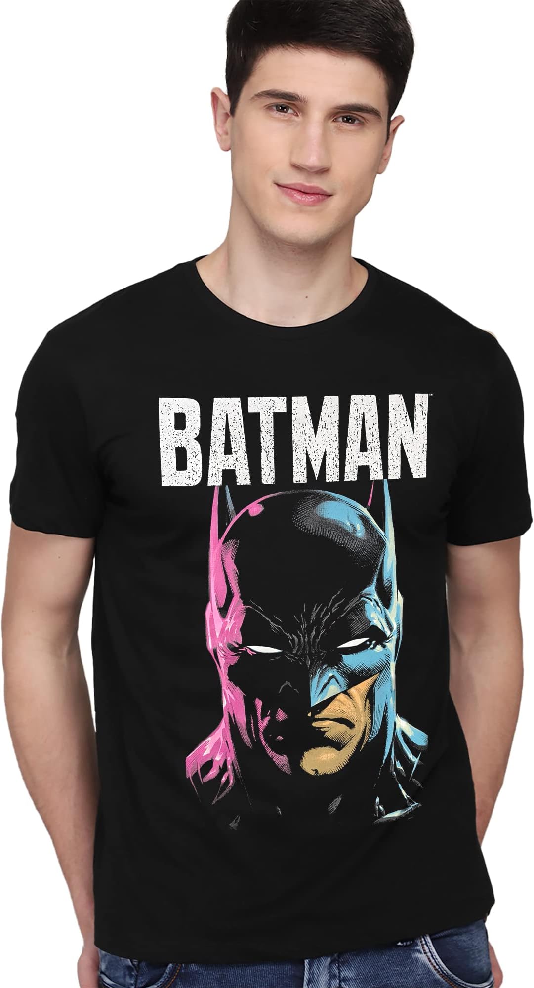 Free AuthorityBatman Printed Half Sleeve Tshirt for Men
