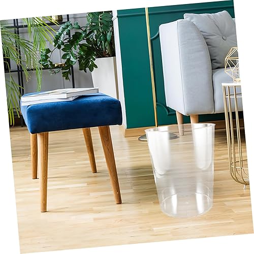 Miniatura 9 de DOITOOL Cubo de basura grande para automóvil, contenedor transparente grande con tapa, papelera de plástico acrílico, papelera de plástico, papelera