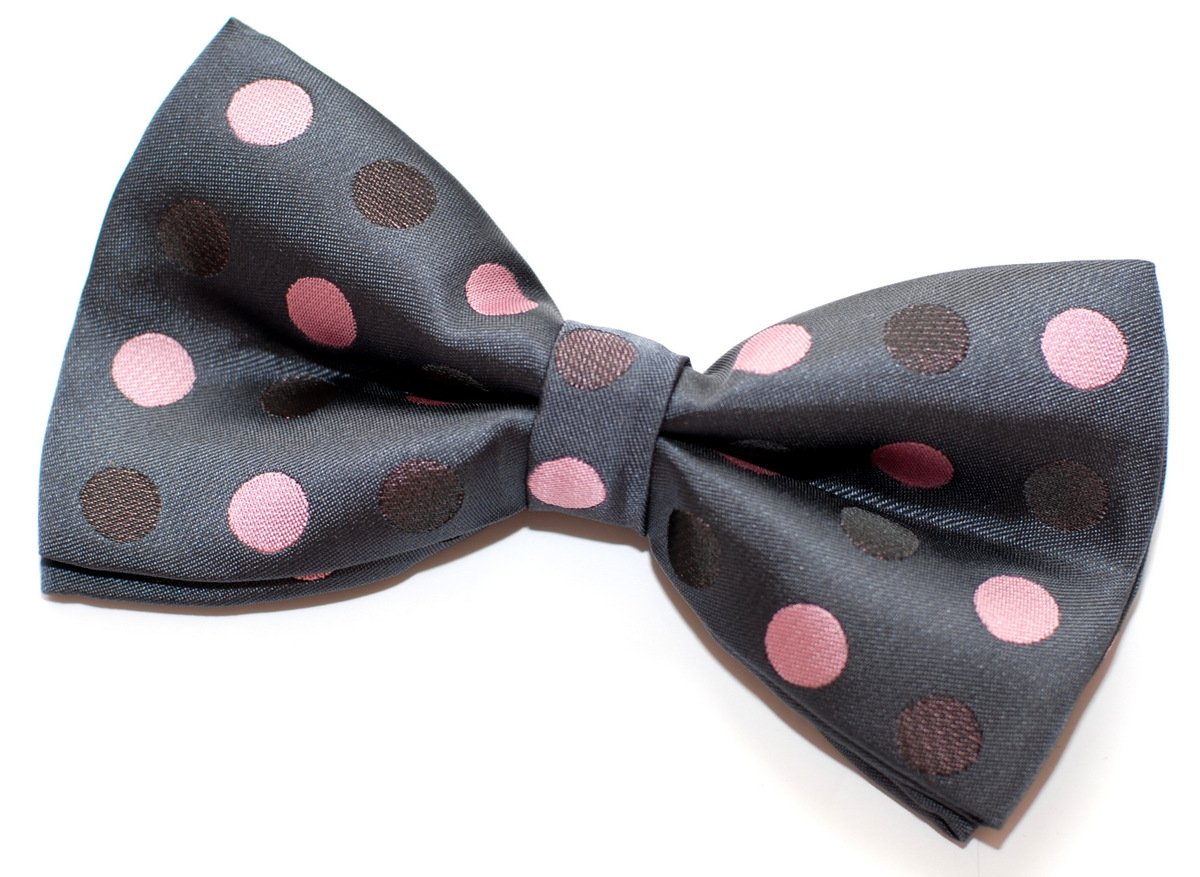 Retreez Navy Blue Men's Tie With Red Polka Dots – Woven Microfiber Skinny Tie For Formal & Casual Wear