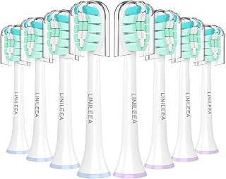 Toothbrush Replacement Heads for Philips Sonicare, Electric Replacement Brush Head Compatible with Snap-on Phillips Sonic Care Toothbrush Head, 8 Pack
