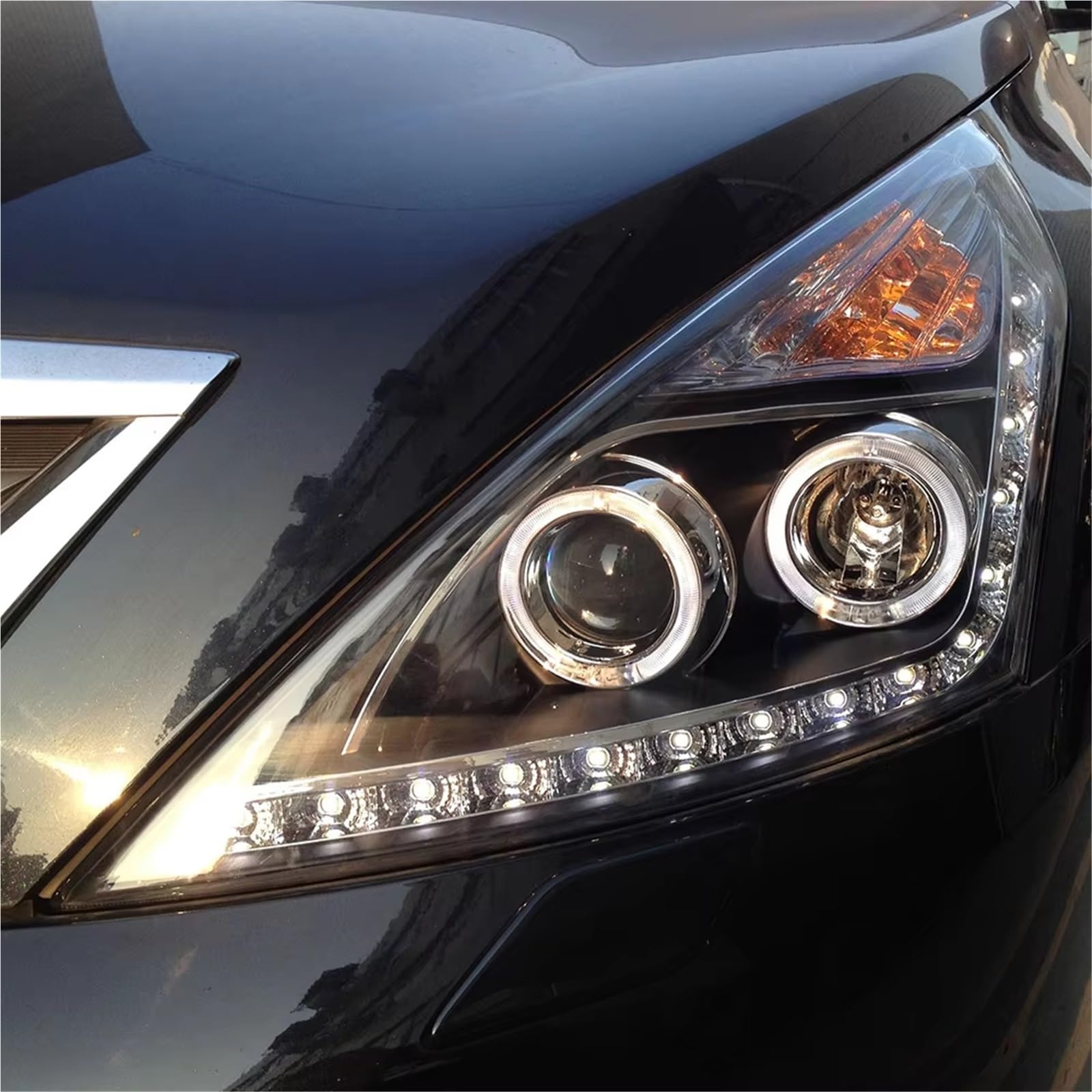 Per Nissan Per Altima 2008-2012 Conjunto Faro Delantero | Fari anteriori Gruppo fari per auto Aggiornamento Accessori per lenti per proiettori doppi