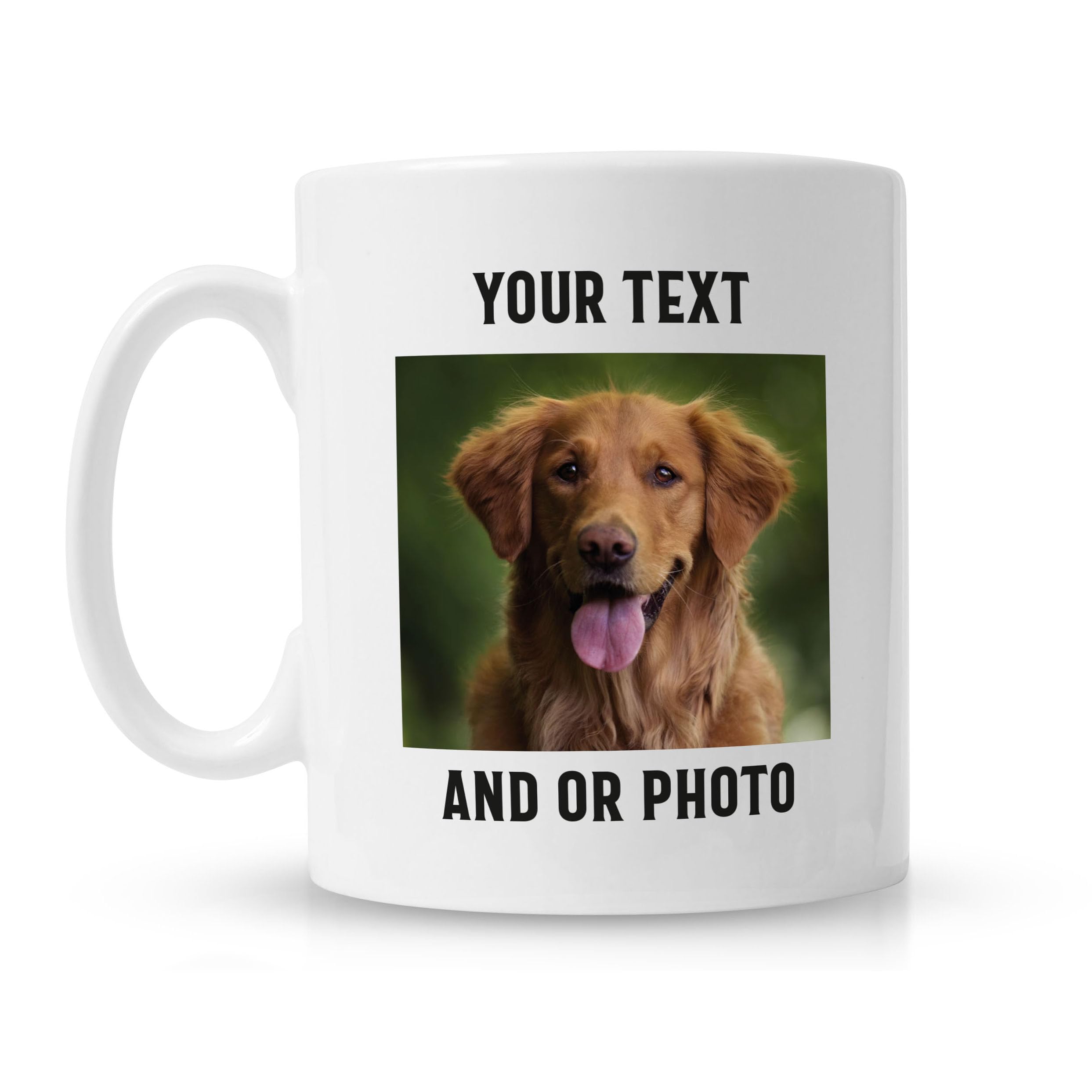 Pink Positive Custom Mug, Personalised Mug, Custom Photo and Text Printed Mug