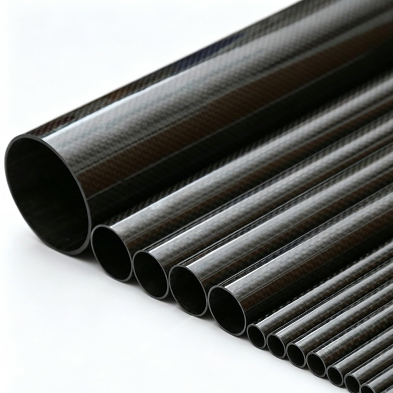 AMUFJJ Tubo De Fibra De Carbono Tubo De Fibra De Carbono con Diámetros Exteriores De 6, 8, 16, 20, 28, 30, 34, 40, 46 Y 58 mm; Varilla De Fibra De Carbono con Acabado Liso Brillante(40x36x1000MM)