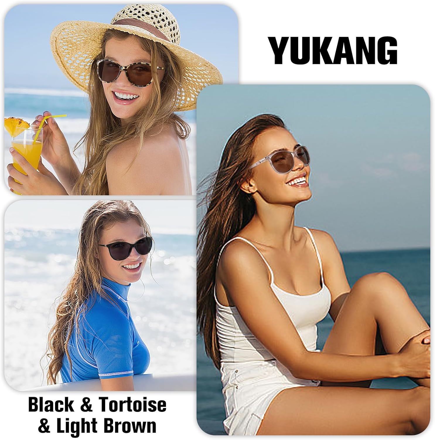Progressive Multifocal Sunglasses for Women Men, Multifocus Sun Readers Outdoor Reading Sunglasses Women's with UV400