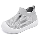 Eashi Baby Boy Girl Non-Skid Indoor Infant Walking Shoes Breathable Warm Elastic Sock Shoes with Memory Sole Protect Toes Outdoor Sneakers