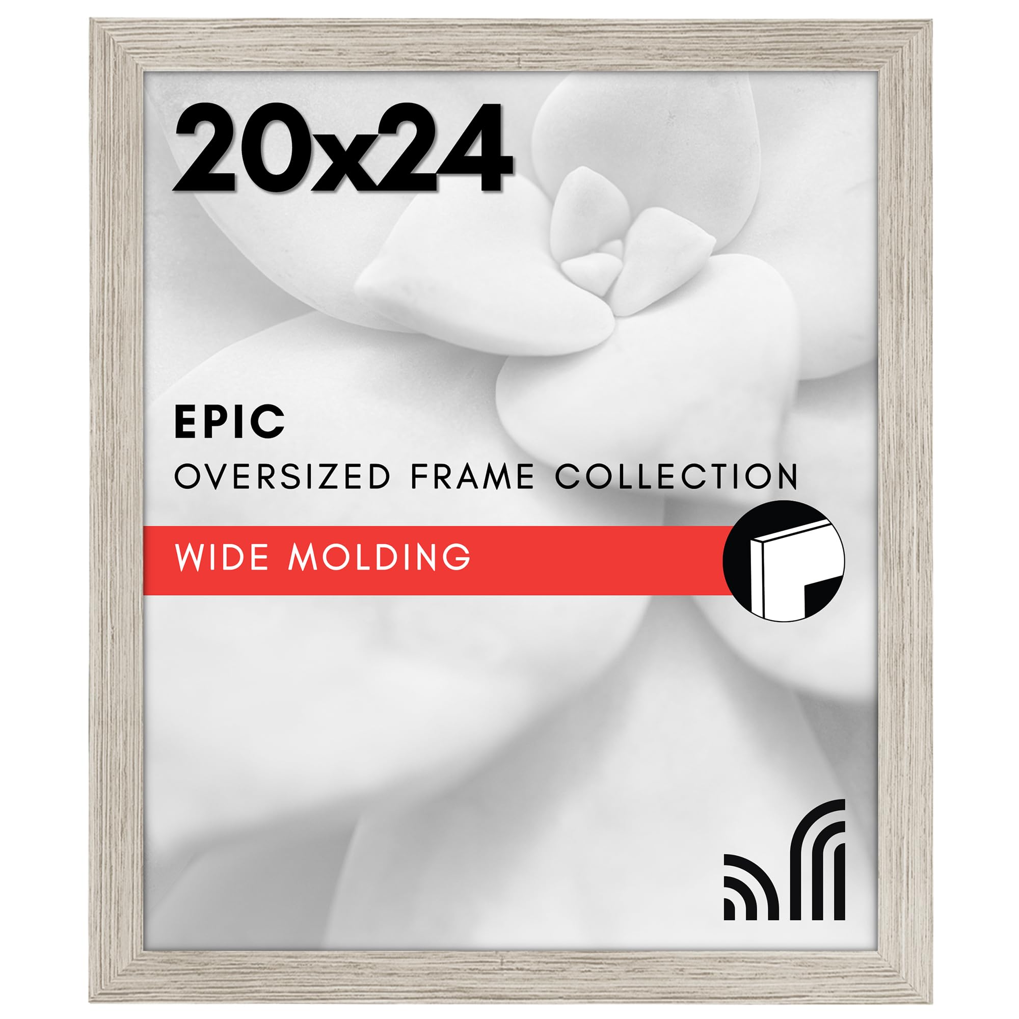 Americanflat 20x24 Poster Frame - Engineered Wood - Driftwood