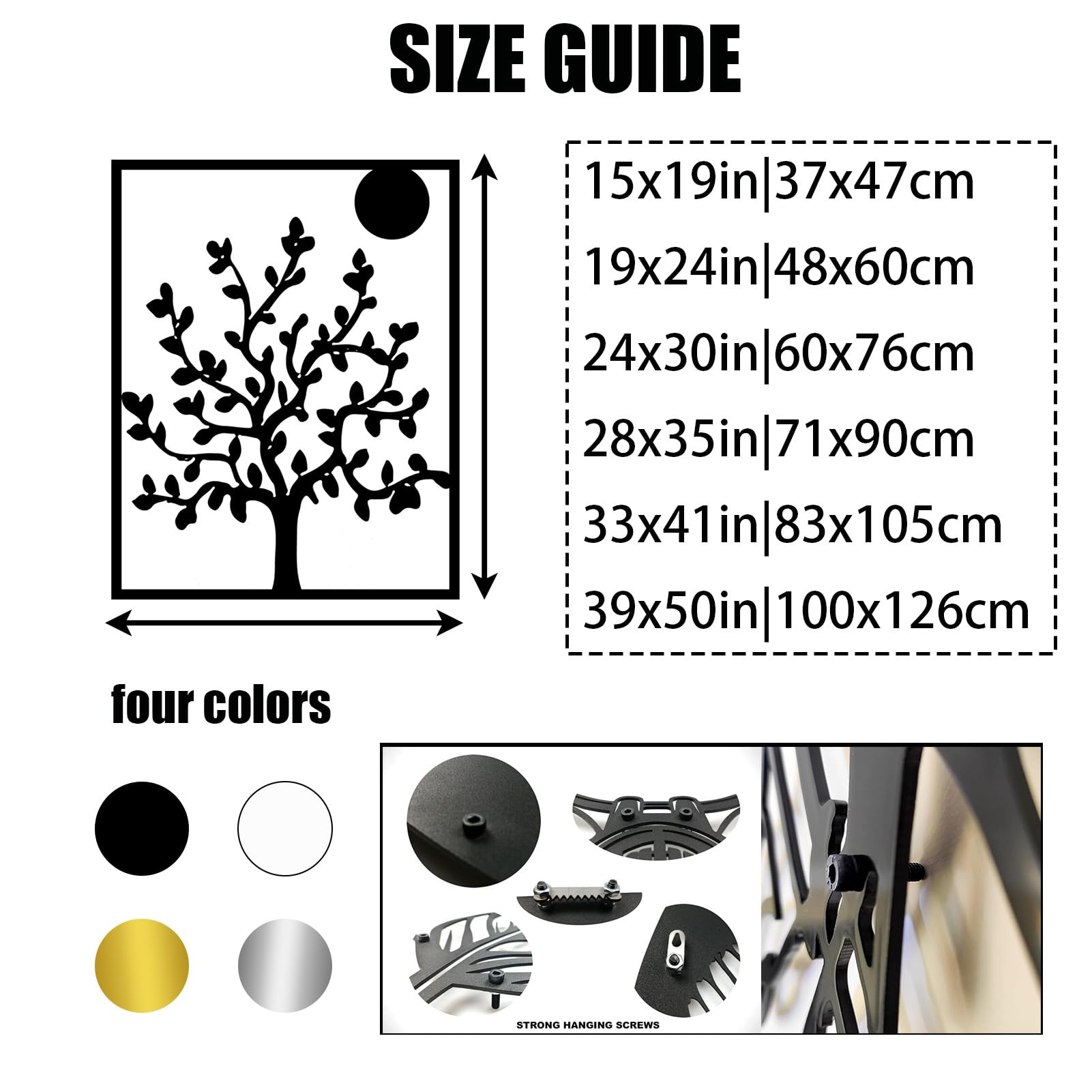 Arte de pared de árbol de la vida, arte de pared de metal árbol de la vida, decoración de pared de árbol de la vida, decoración de pared de árbol genealógico, decoración de pared de árbol de metal