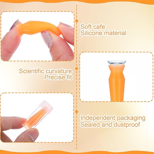 Miniatura 3 de Paquete de 6 aplicadores de lentes de contacto sin ventilación, herramienta de inserción de lentes esclerales para lentes durasRGP, lentes