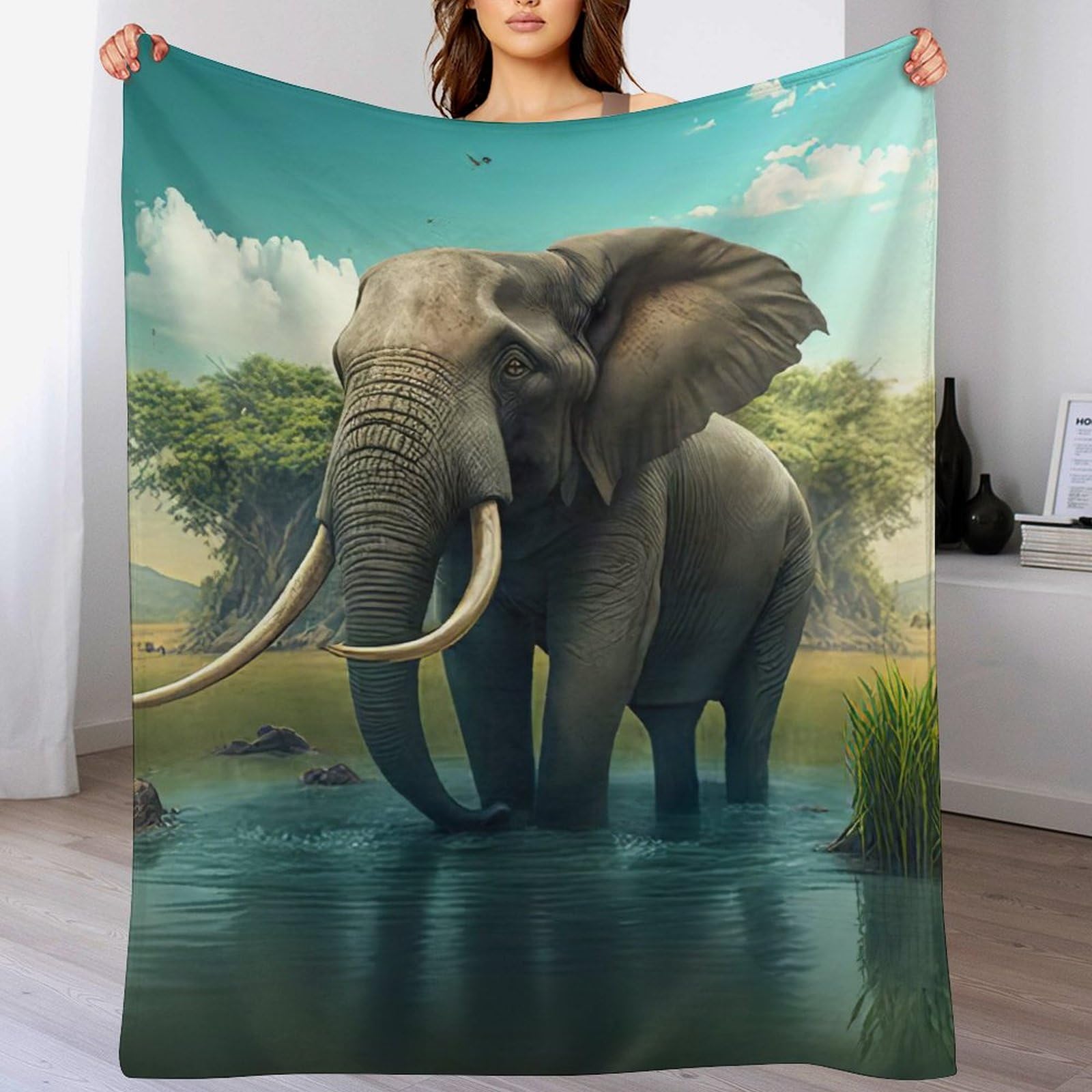 Manta cálida y suave de franela 140x180 cm colcha ligera cuatro estaciones
