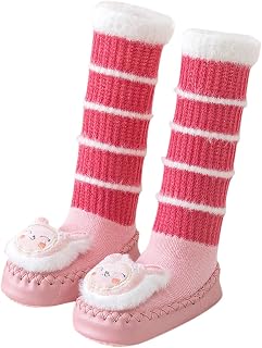 Sapatos infantis infantis outono e inverno meninos e meninas bonitos e confortáveis meias longas sapatos rasos sapatos de bebê menina