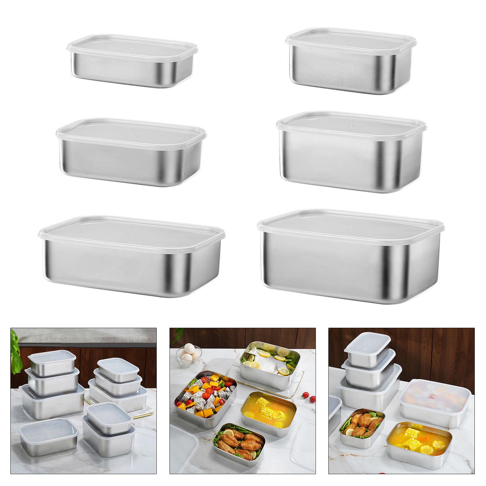 Lunch Box in Acciaio Inossidabile Isolato con Coperchio, Pratico e Pratico, con Funzione di Riscaldamento per Studenti e Professionisti (1000 ml)