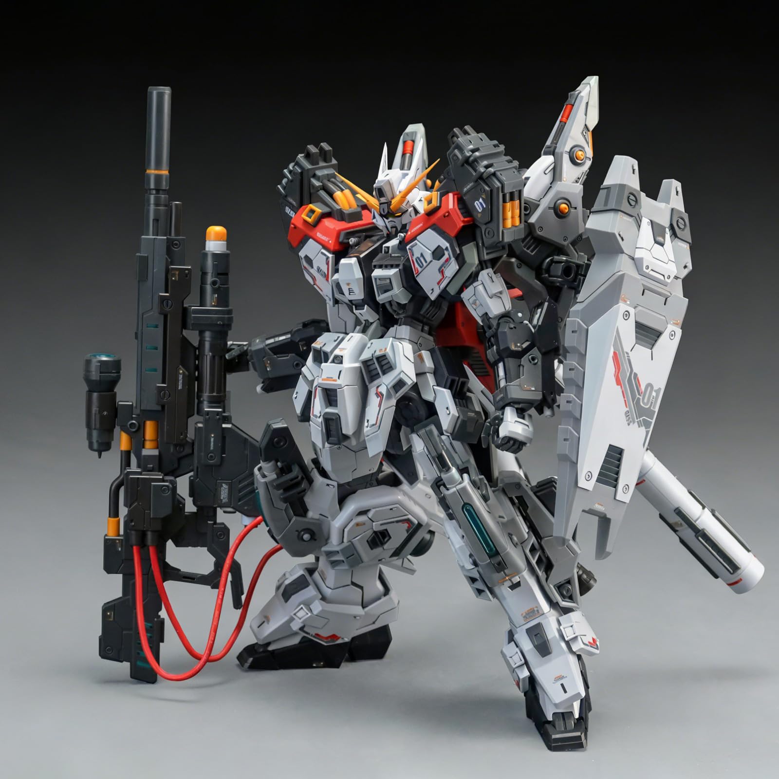 Amazon | SYXLCYGJ ZZA 1/100 GZSS-OX-001队长机 高さ約22cm REGUS