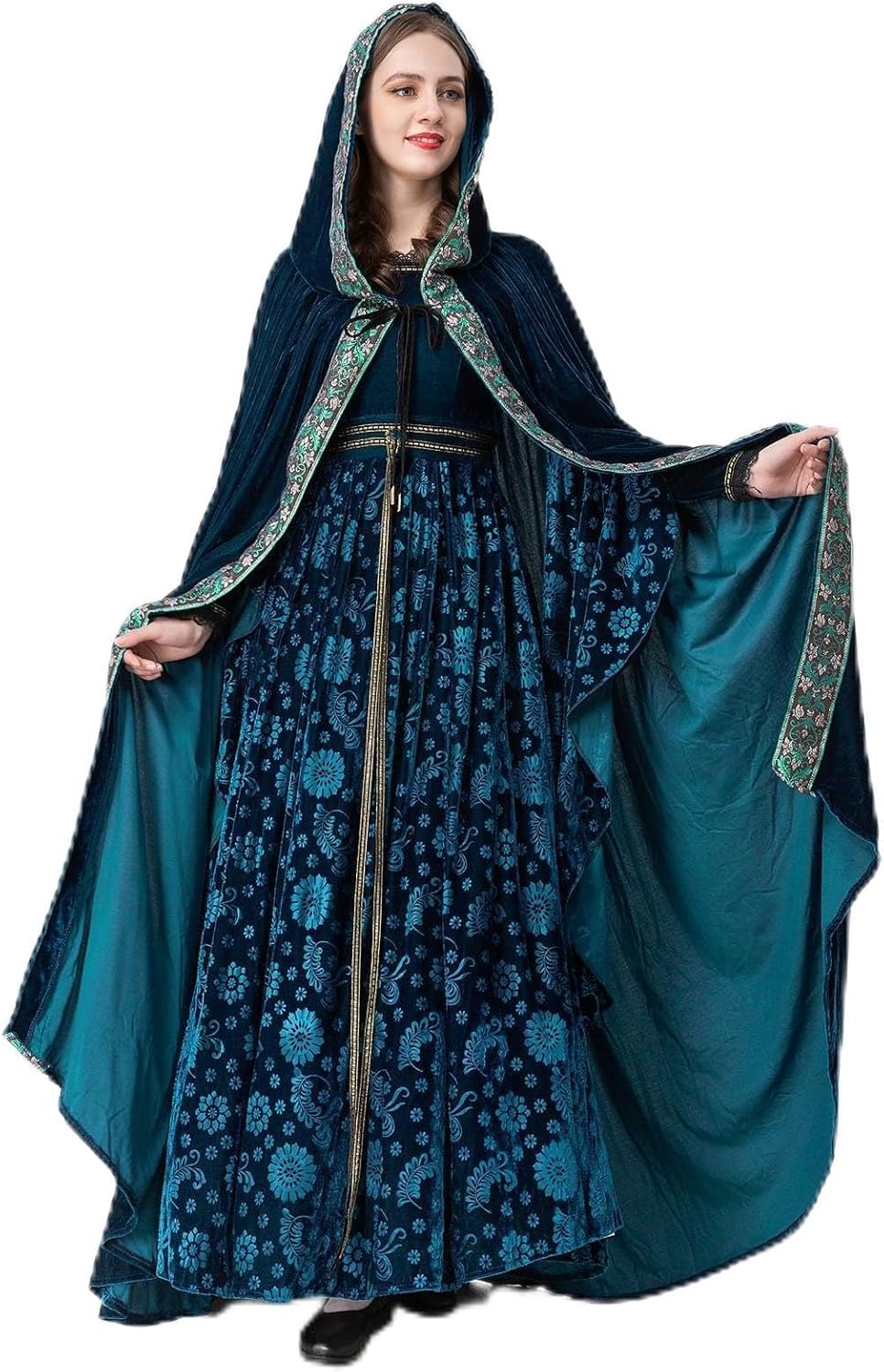 ロイヤルブルー 正絹お誂え四つ身 七歳 暈し染に御所車 ロイヤルブルー