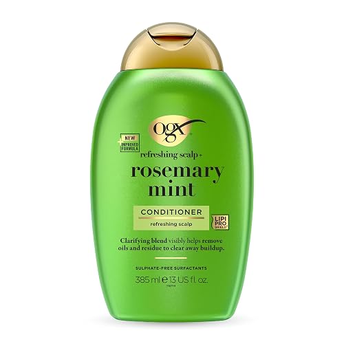 OGX refreshing scalp+ Rosemary Mint Conditioner (385 ml), klärende Haarspülung,