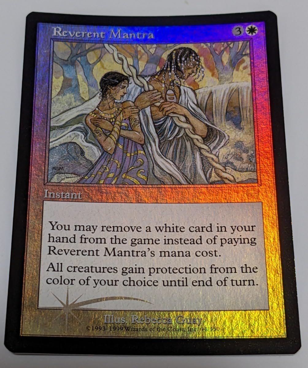 mtg foil 恭しきマントラ / Reverent Mantra 日本語版 Amazon.co.jp: MTG Reverent Mantra Foil 恭しきマントラ 英語