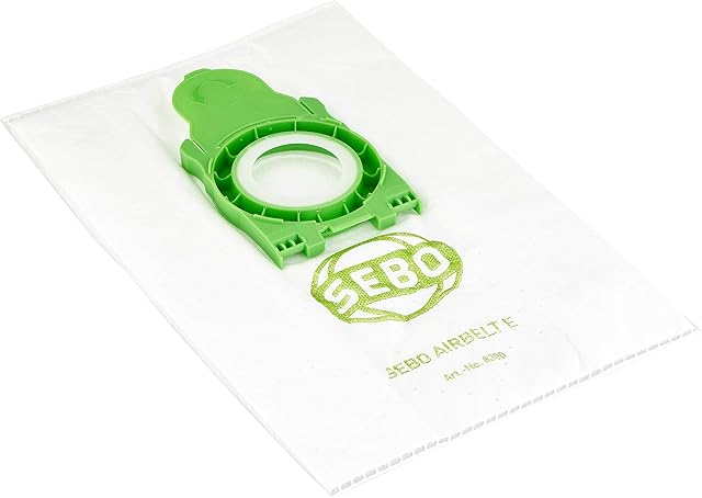 SEBO Airbelt 8300ER Filterbox E E for All Models Including 8 Ultra Bags with Electret Filter Cap, Plastic