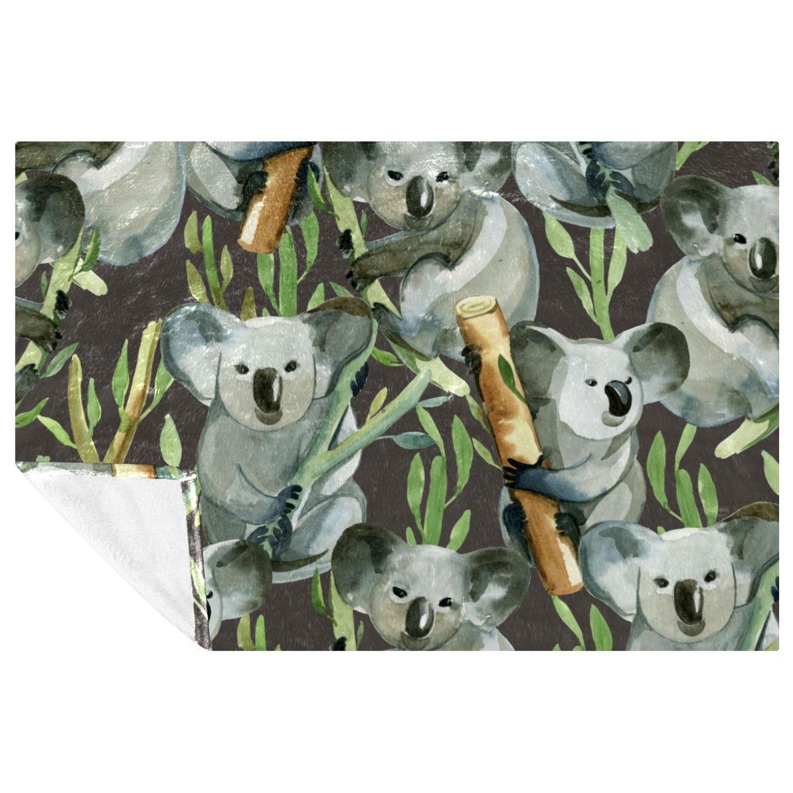 Couverture douce de qualité supérieure pour lit et canapé design gris aquarelle