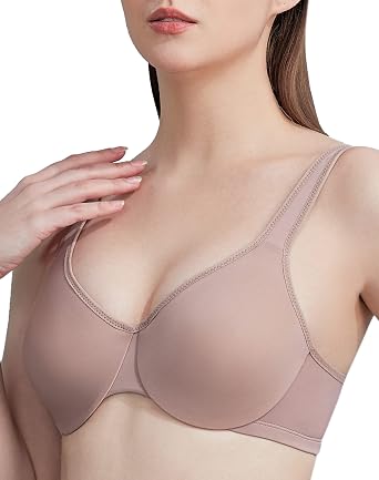 Underwire Womens Minimizer Full Figure Bras Smooth Full Coverage Seamless Non Padded Cups Bra