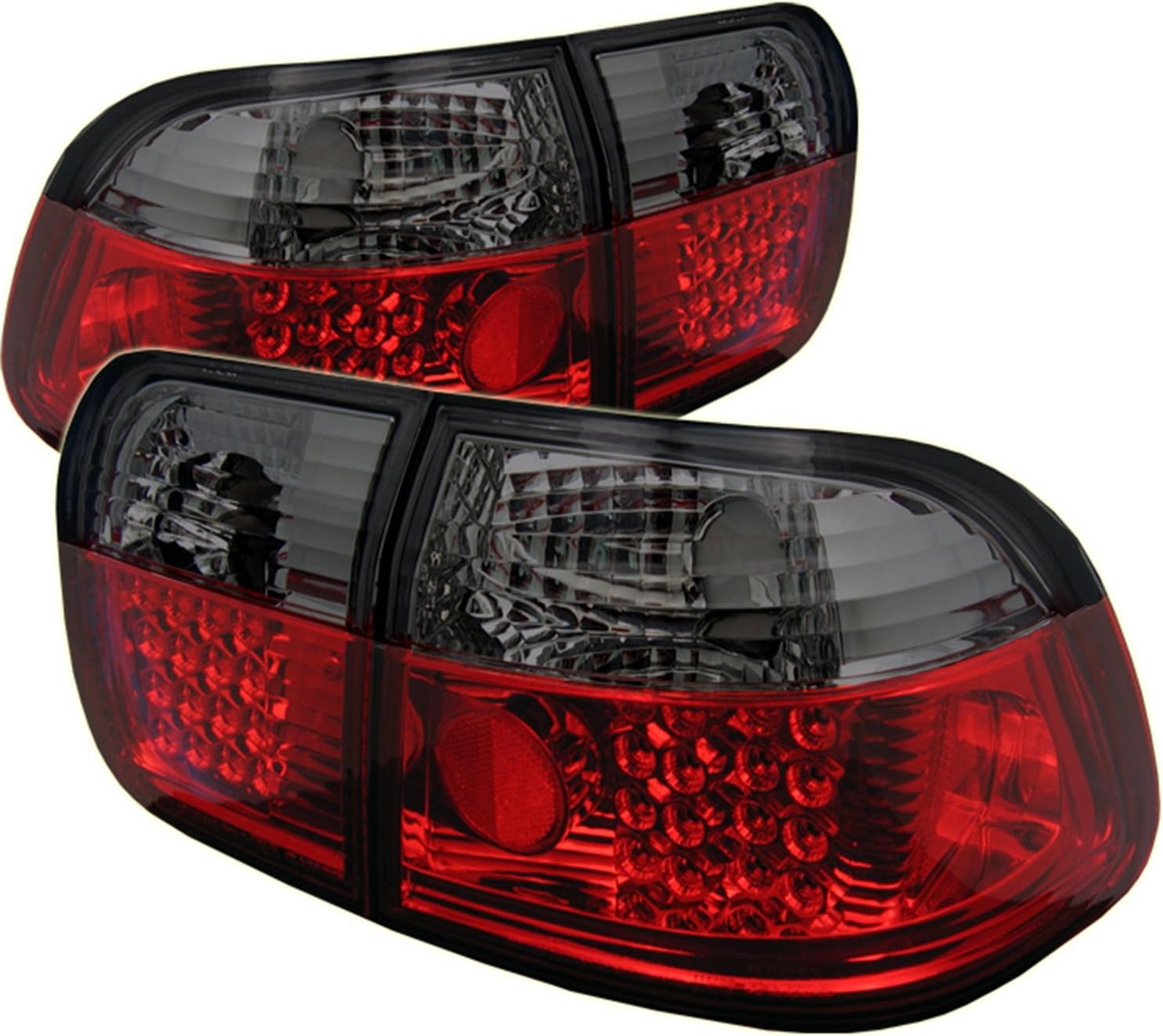 Spyder Auto 5005038 Honda Civic 96-98 4Dr LED Tail Lights - Red Smoke