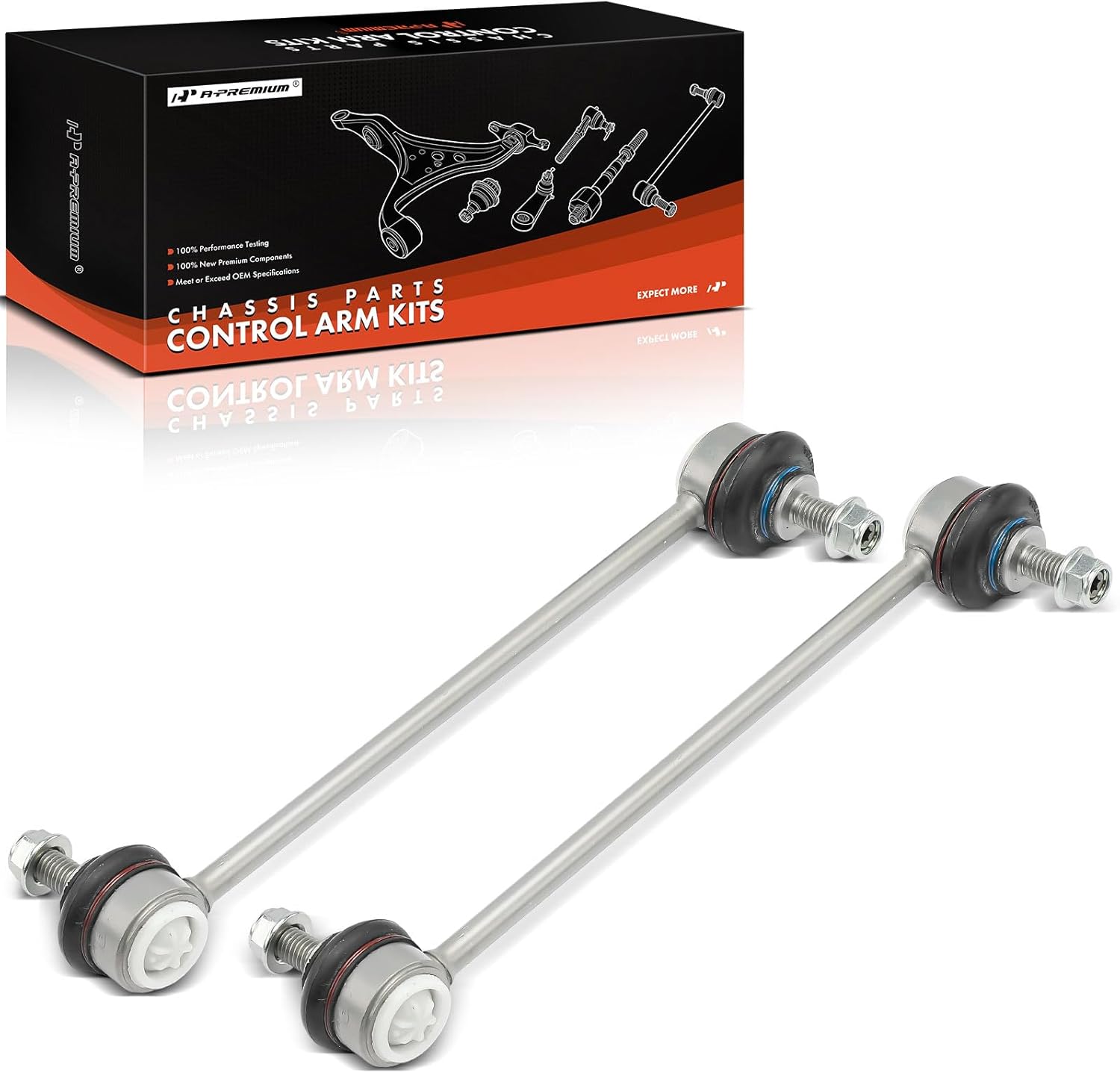 A-Premium 2 x Rear Sway Bar Links Stabilizer Bar Links, Compatible with Land Rover LR2 2008-2015, Range Rover Evoque 2012-2019