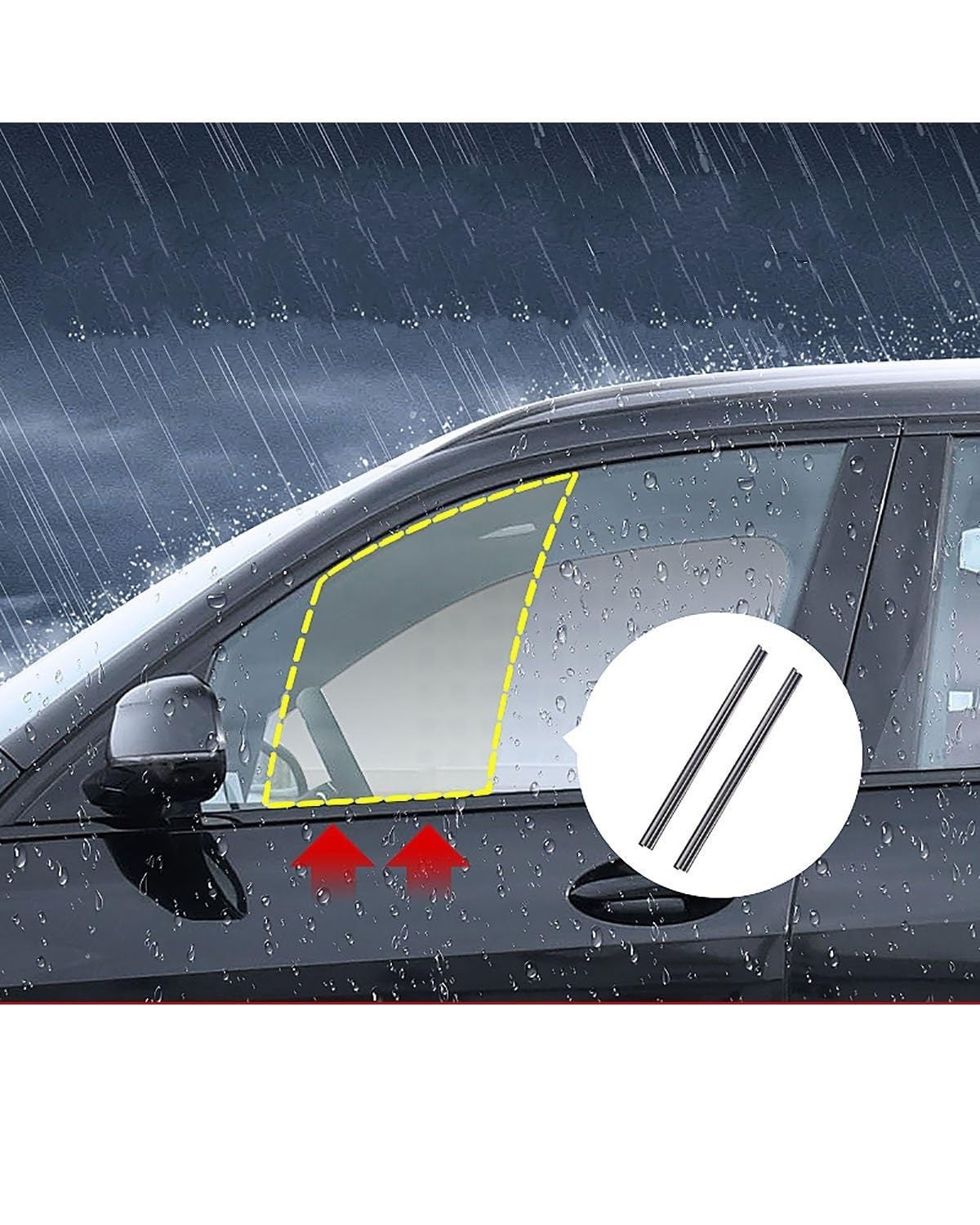 Escobilla limpiaparabrisas Para Para X5 Limpiaparabrisas De Ventana Lateral De Coche De Vidrio Tira Raspadora Doble De Lluvia Y Niebla