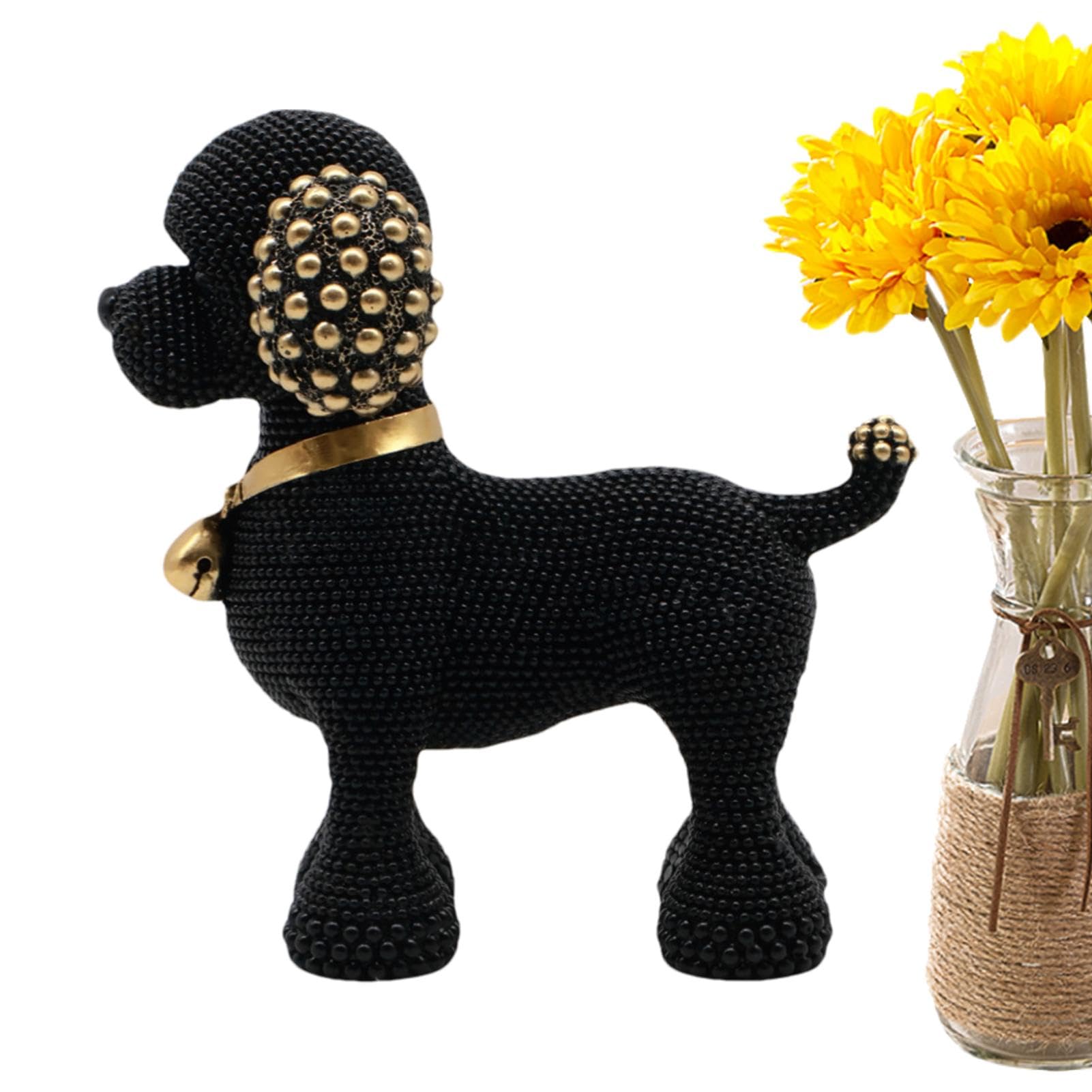 Statues de chien d'intérieur pour embellir une console d'entrée ou étagère