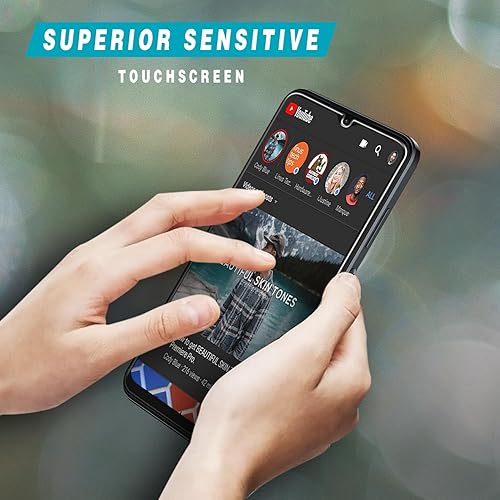 Miniatura 5 de HPTech - Protector de pantalla de vidrio templado diseñado para T-MOBILE REVVL 6 5G  RevVL 6 x 5G, antiarañazos, sin burbujas