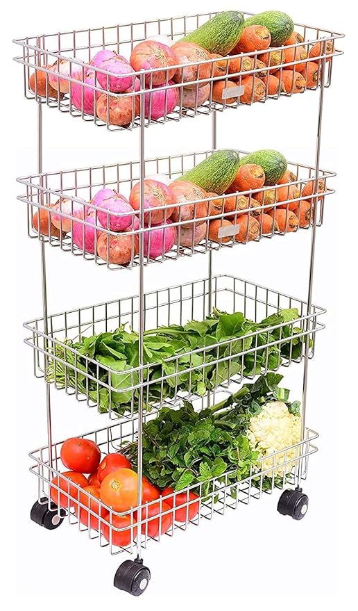Serving Carts Carts & Stands MultiPurpose Utility Rack Cart Rolling