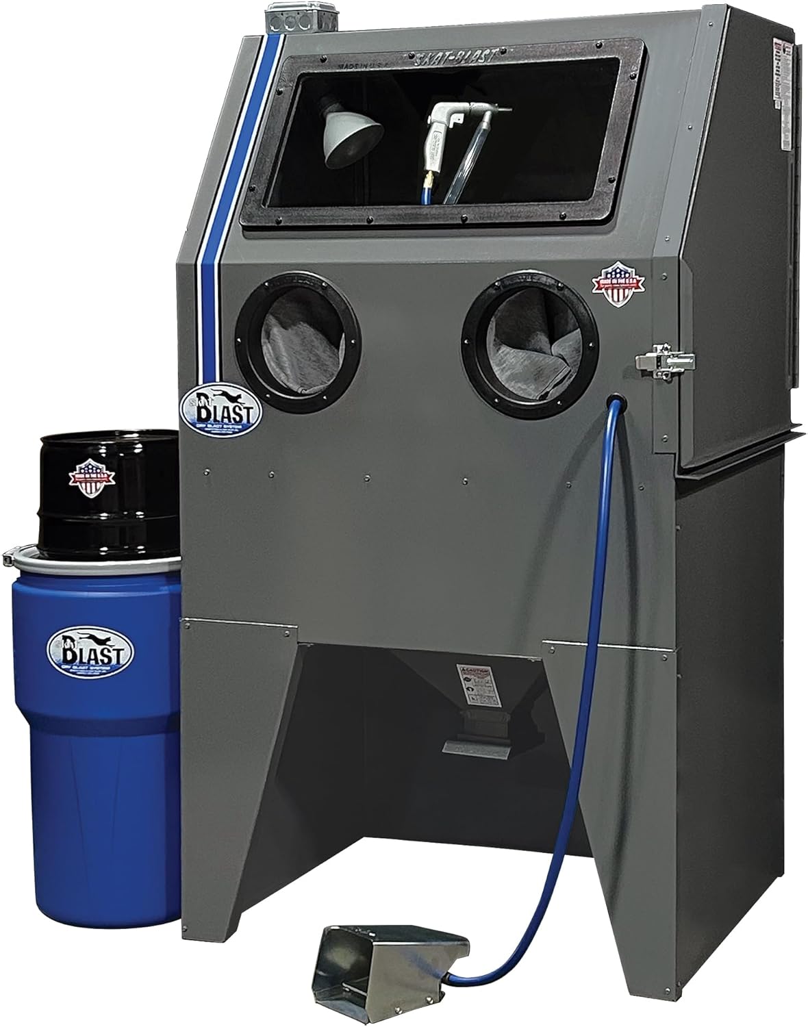 Skat Blast TP Tools USA 2834FP Abrasive Sandblast Sandblasting Cabinet with HEPA Vacuum, 34"W x 28"D x 28"H Work Area, Made in USA