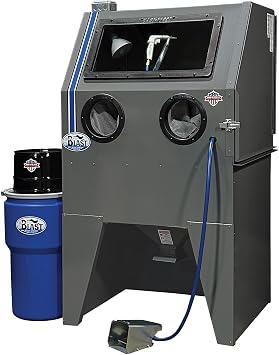 TP Tools USA 2834FP Abrasive Sandblast Sandblasting Cabinet with HEPA Vacuum, 34"W x 28"D x 28"H Work Area, Made in USA