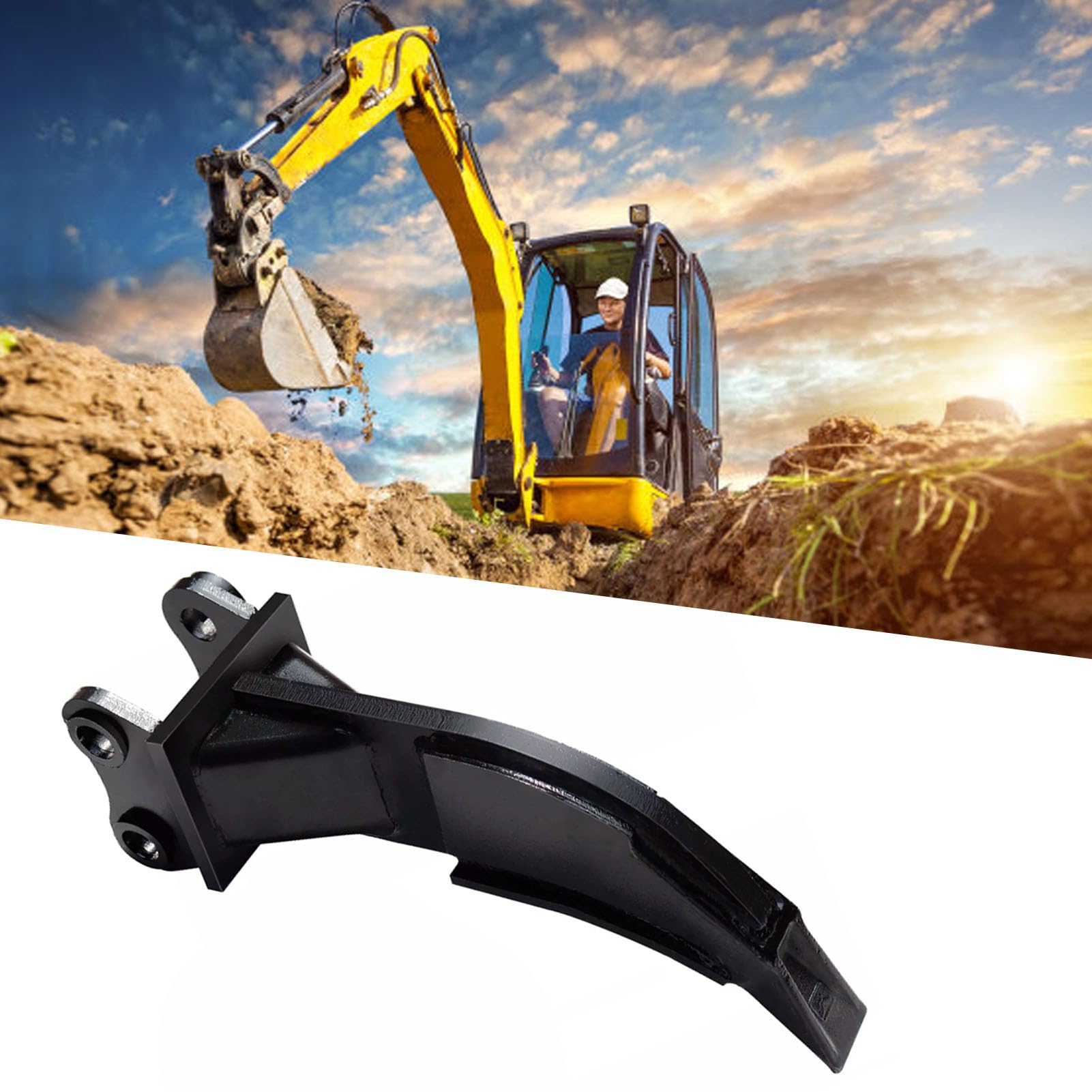 Mini Excavador Ripper de Aleación de Acero para 0.8-1.5t, Accesorio de Excavación de Gancho de 90 mm