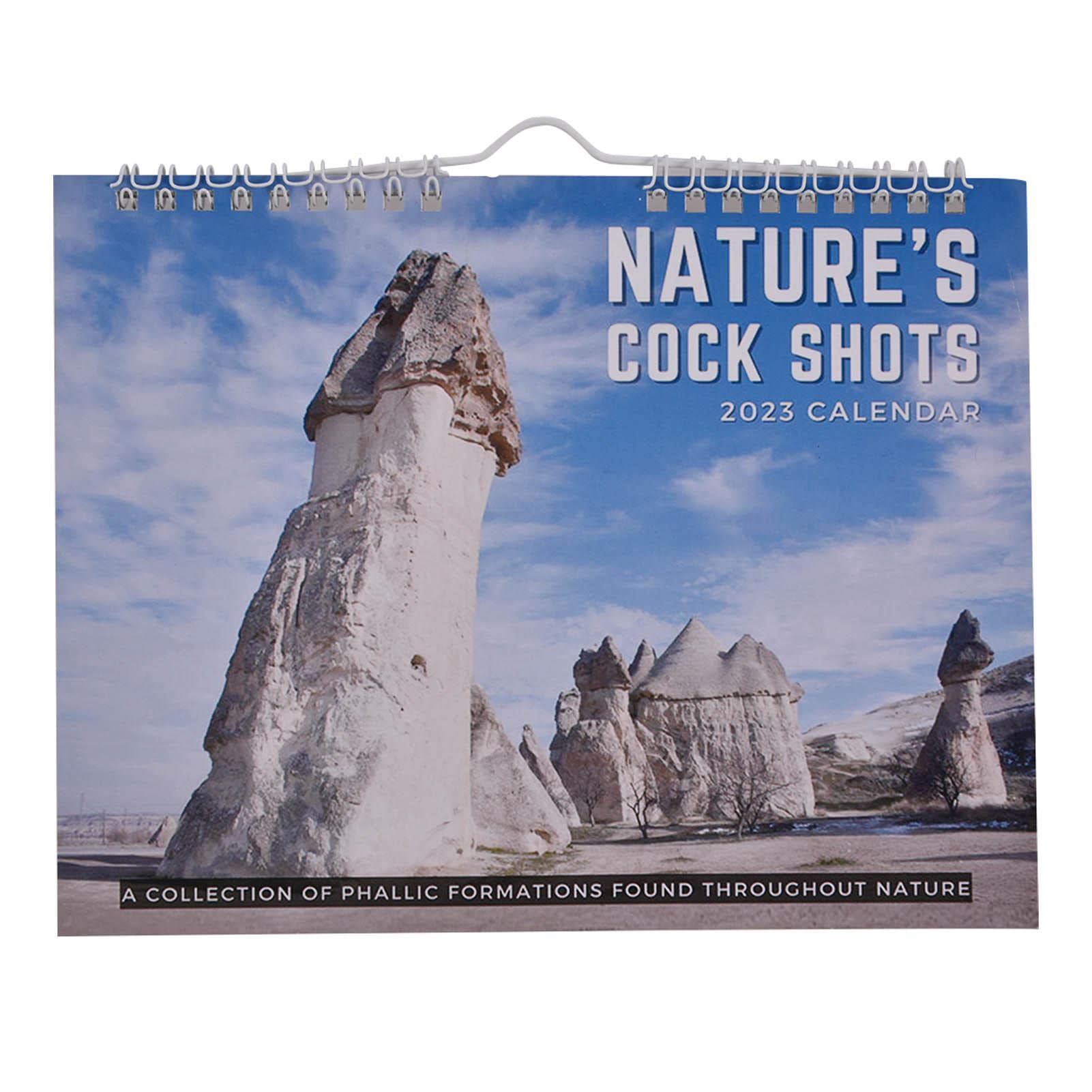 AbondaWall Calendar 2023, Hangable Prank Gift Calendar, Funny Elephant and Secret Santa Gag Gift, Monthly Calendar for School