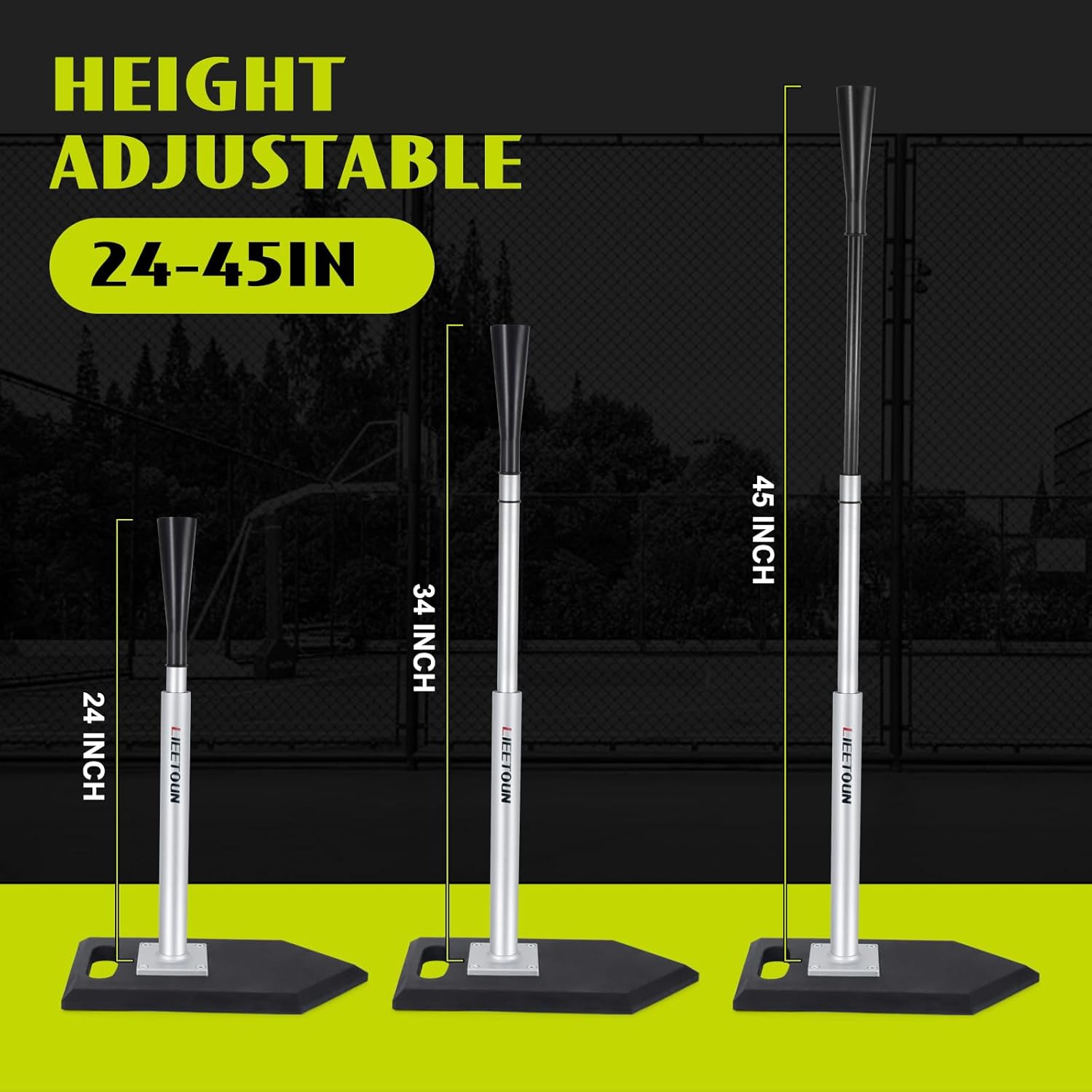 Batting Tee – Adjustable Pro Hitting Tee for Baseball & Softball