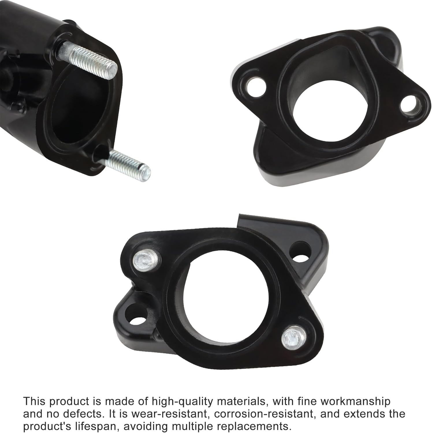 GOOFIT Carburetor Intake Manifold Spacer Joint Pipe with Gasket Set Replacement for G2 G8 G9 G11 G14 4-Cycle Engine J38-13596-00